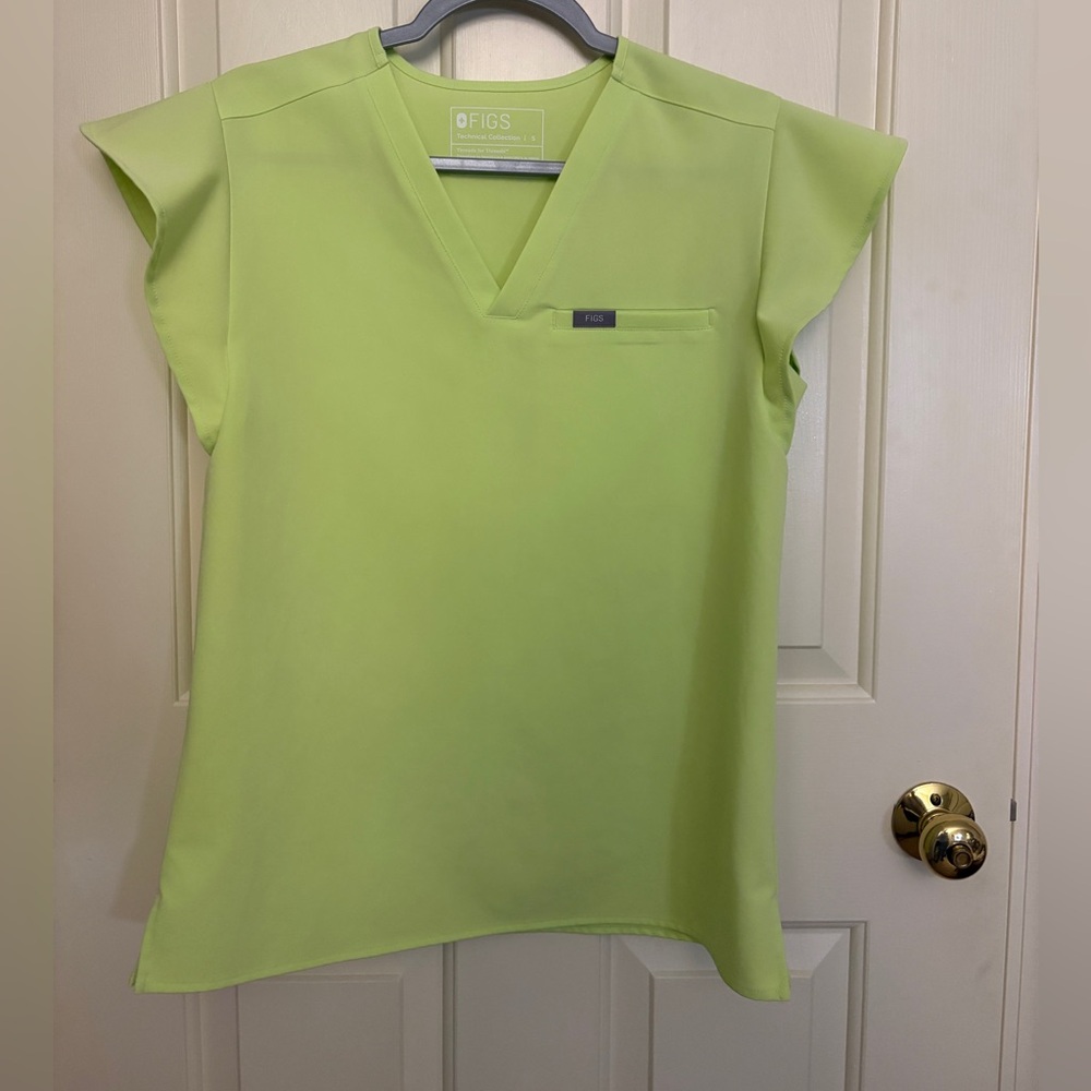 Figs Sea Mist Natal Scrub Top